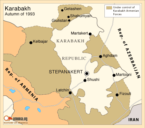 nagorno karabakh maps